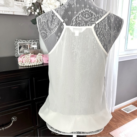 Black Sequin Button Front Tank Top by Charlotte Russe Size M - Picture 7 of 17